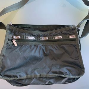 LeSportsac messenger bag in army green